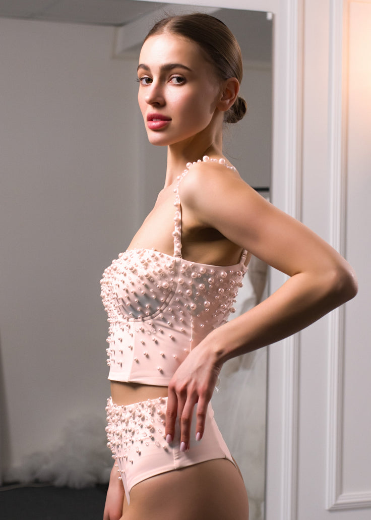 IRIS Crystal Bustier Set