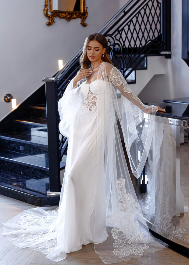EMBER Floral Peignoir