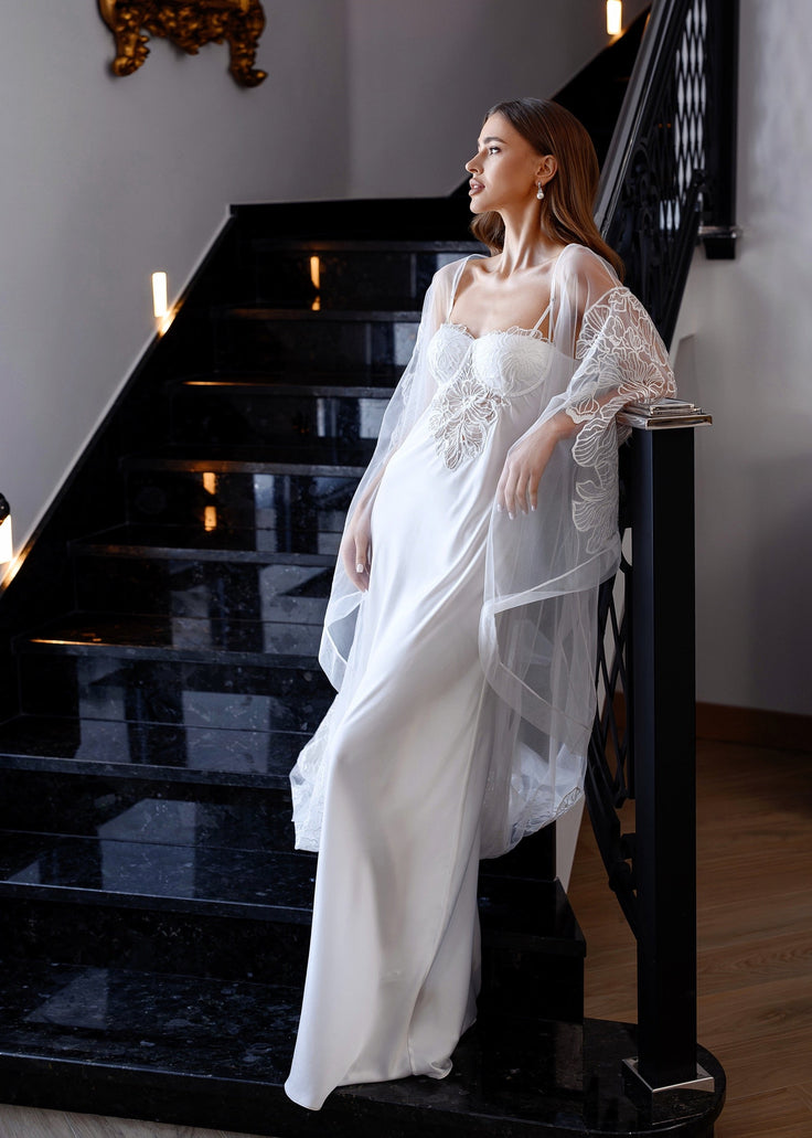 EMBER Floral Peignoir