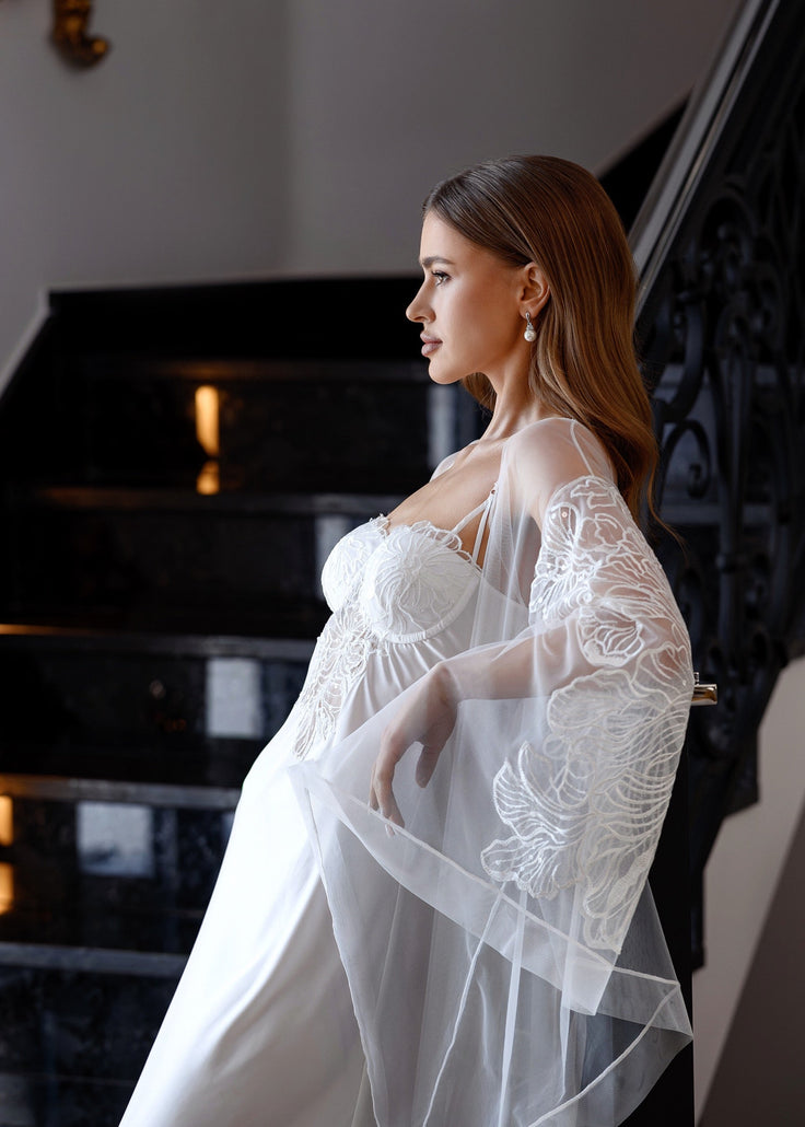 EMBER Floral Peignoir