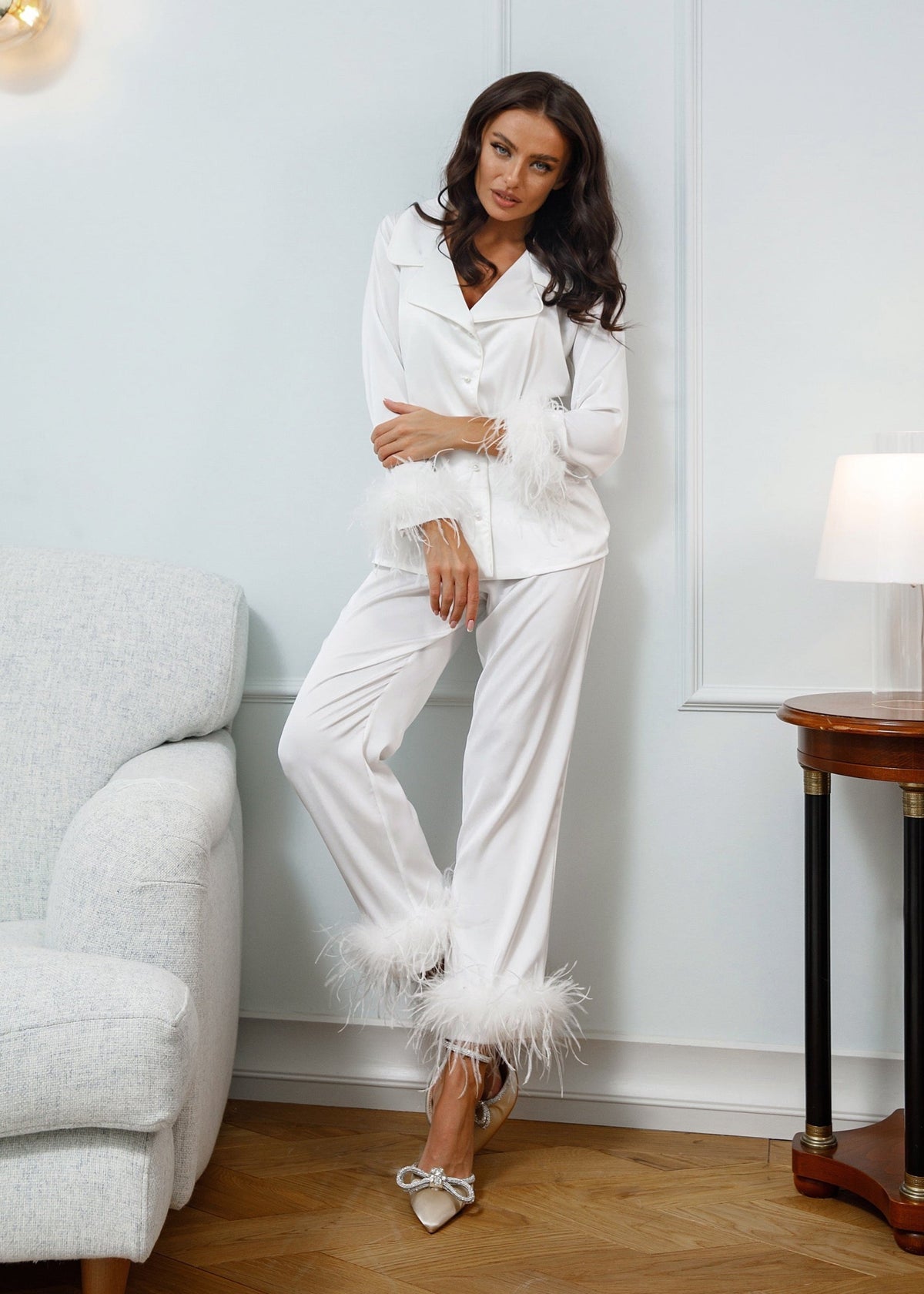 EMILIE Feather Pajama Set