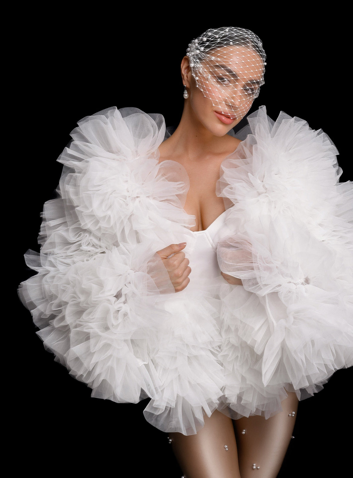 GEORGINA Tulle Bomber