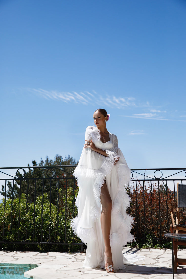 MONICA Feather Gown