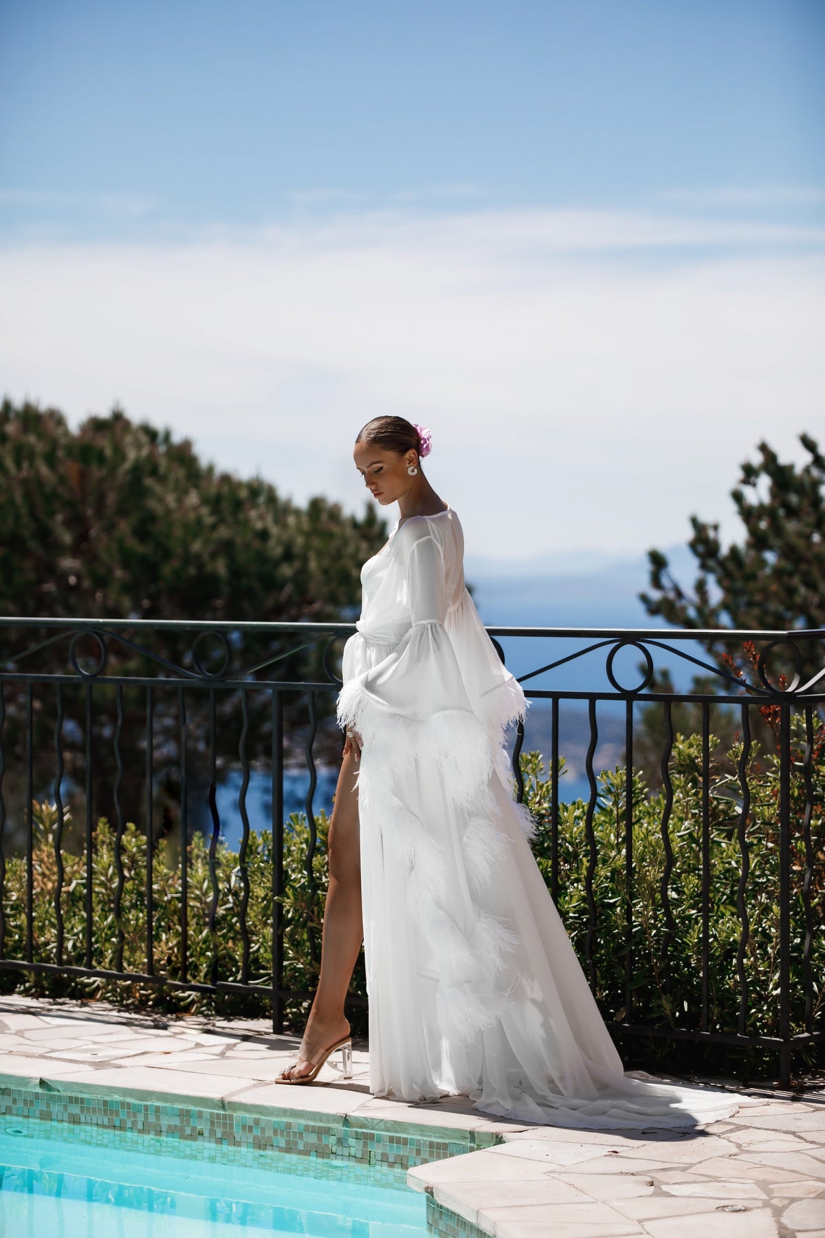 MONICA Feather Gown