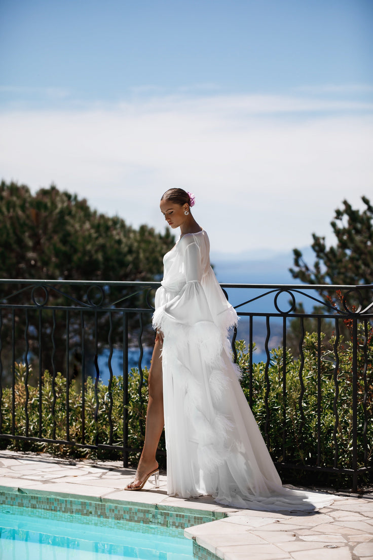 MONICA Feather Gown