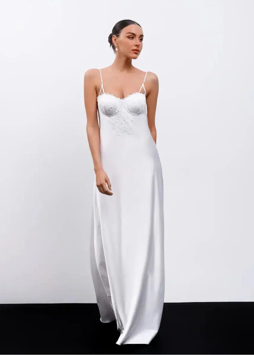 PAOLA Long Slip Dress