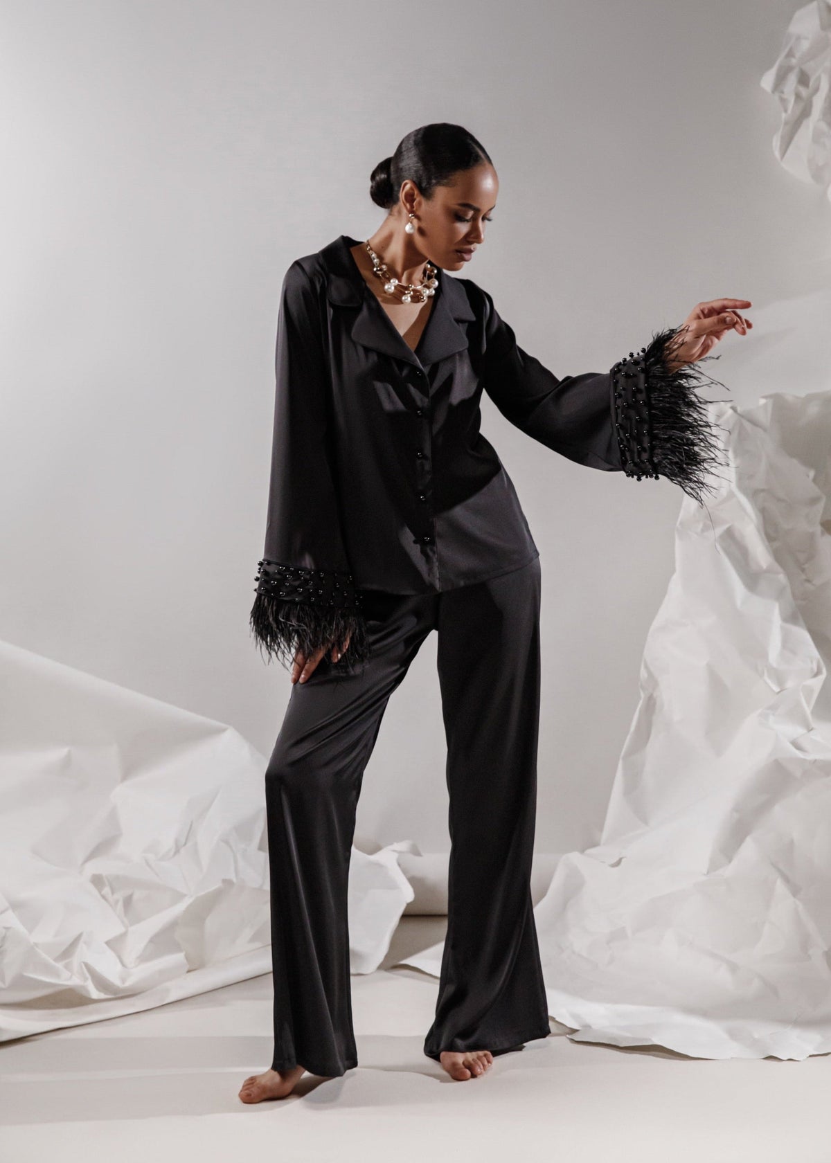 RACHEL Silk Pajama Set