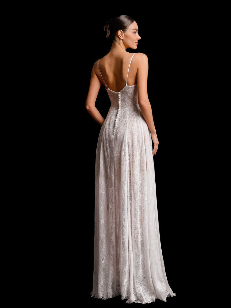 VIOLET Chantilly Gown