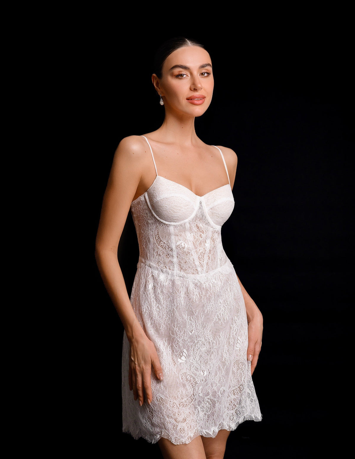 VIOLET short Chantilly