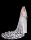 WHITE LOTUS Floral Veil