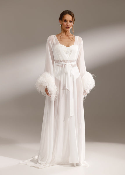 WATER LILY Chiffon Robe