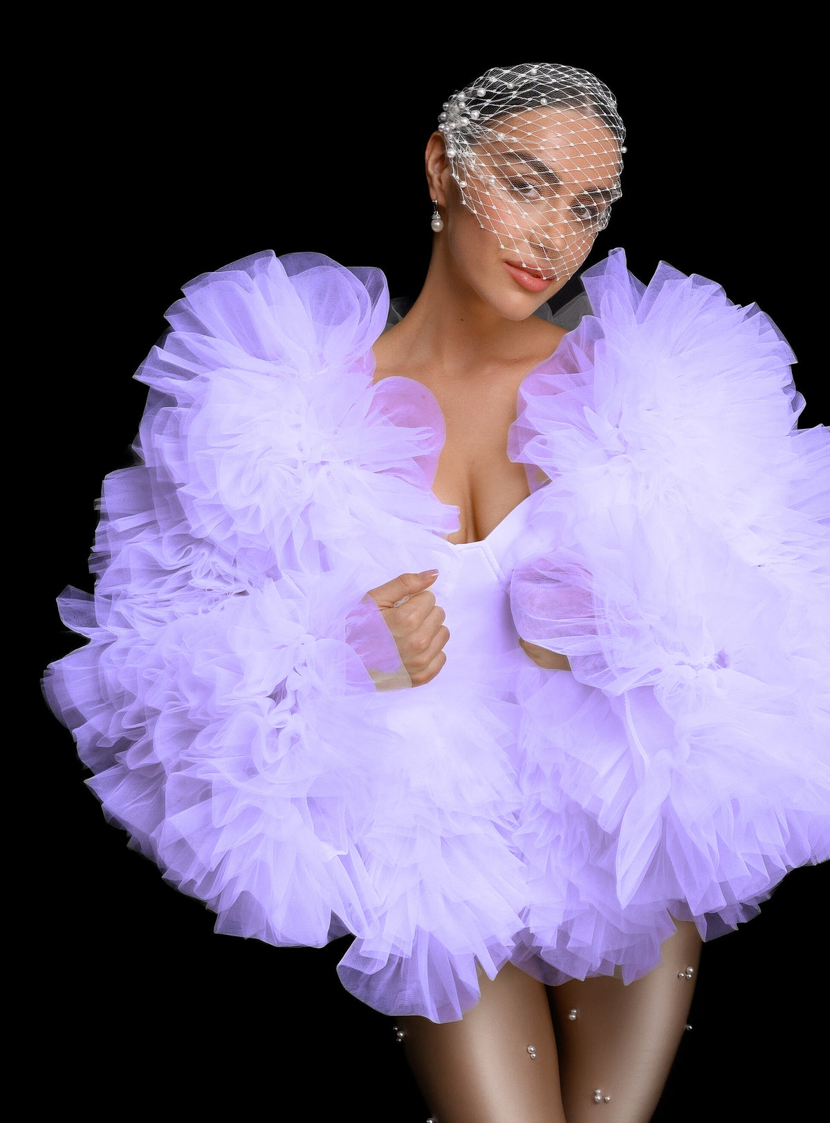 GEORGINA Tulle Bomber